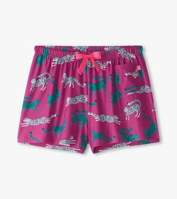 Little Blue House Women's Cheetah Pajama Shorts In A Bag